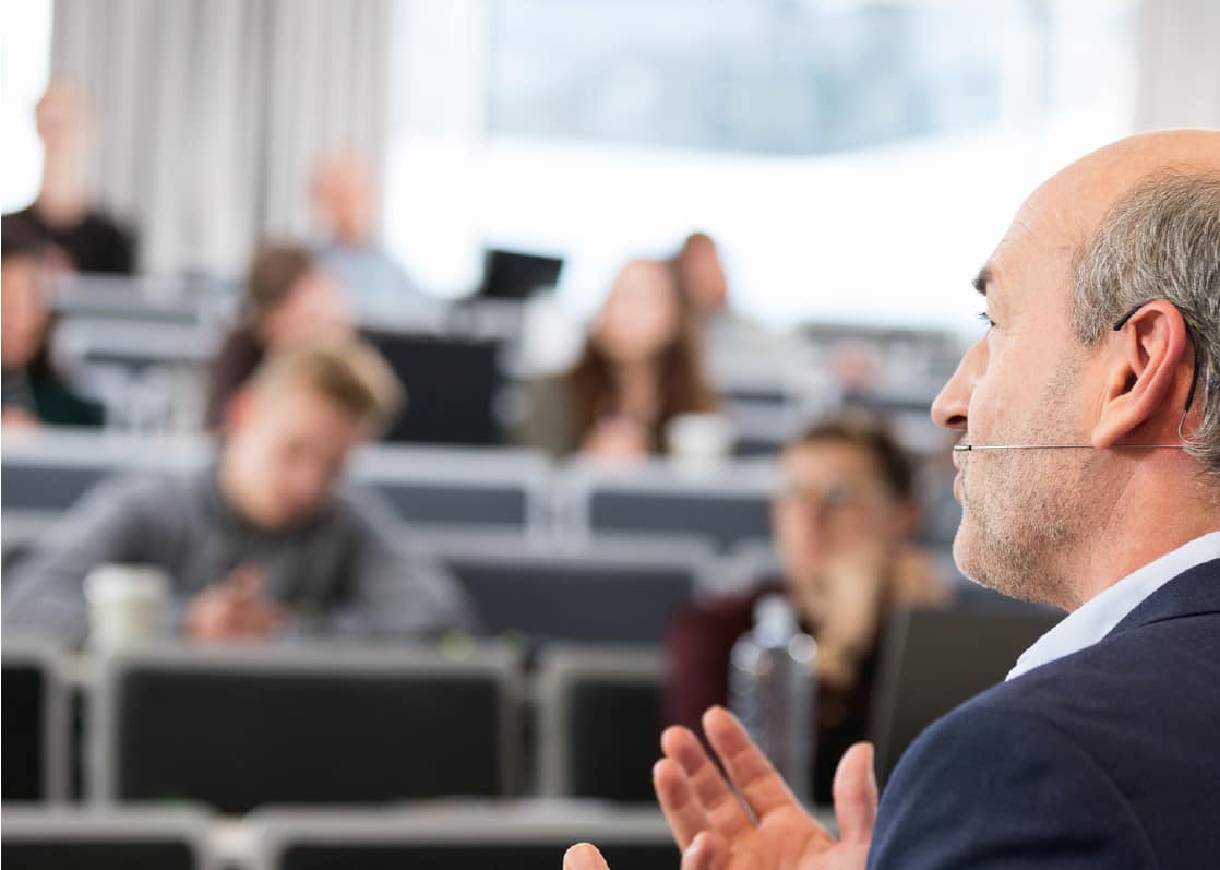 Diskret headset för talaren