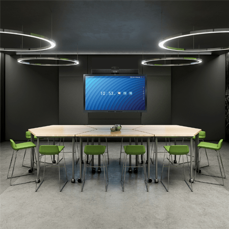 Paketlösning för företag, SMART Board GX och videokonferens för mellanstora mötesrum.