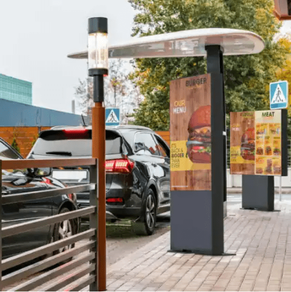 Informationsskärmar utomhus