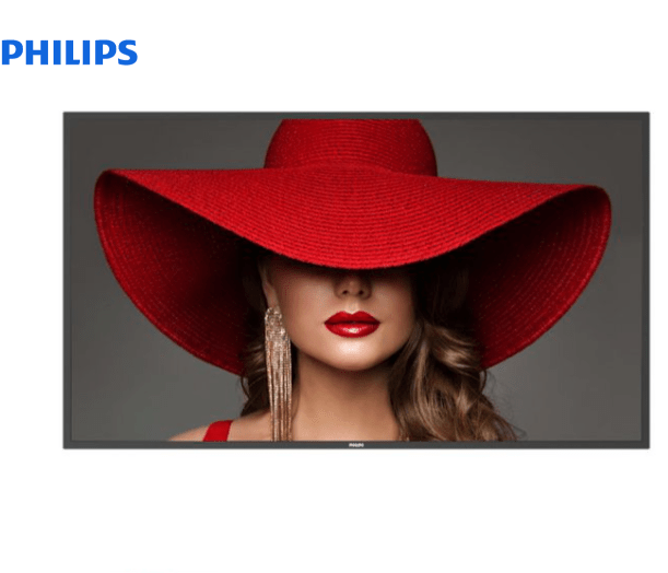 Phlips D-line modeller passar både som mötesskärm och informationsskärm.