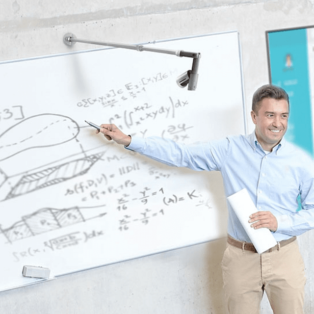Whiteboard-kamera som passar till videokonferensmöten.